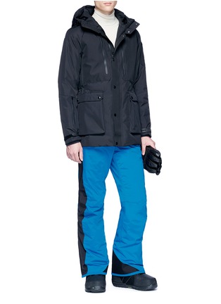Figure View - Click To Enlarge - FENDI SPORT - 'Bag Bugs' lambskin leather patch ski pants