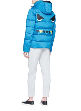Figure View - Click To Enlarge - FENDI SPORT - 'Bag Bugs' patch down puffer jacket