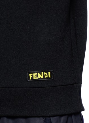 Detail View - Click To Enlarge - FENDI SPORT - 'Bag Bugs' butterfly appliqué sweatshirt