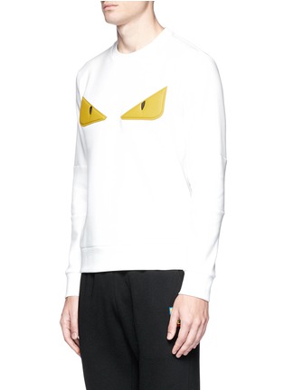 Front View - Click To Enlarge - FENDI SPORT - 'Bag Bugs' patch sweatshirt