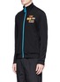 Front View - Click To Enlarge - FENDI SPORT - Slogan patch track jacket