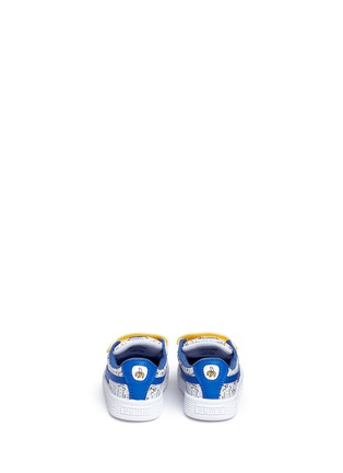 Back View - Click To Enlarge - PUMA - x Minions® 'Basket V' leather toddler sneakers