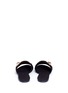 Back View - Click To Enlarge - STELLA LUNA - Turnlock buckle canvas slide sandals