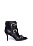 Main View - Click To Enlarge - STELLA LUNA - 'Double-Ring 3' leather ankle boots
