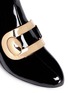 Detail View - Click To Enlarge - STELLA LUNA - Turnlock buckle patent leather ankle boots