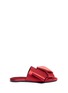 Main View - Click To Enlarge - STELLA LUNA - Origami bow satin slide sandals