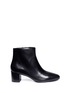 Main View - Click To Enlarge - STELLA LUNA - 'Stella' turnlock zip pull leather ankle boots