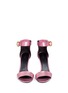 Front View - Click To Enlarge - STELLA LUNA - 'Summer Evening' buckled lamé sandals