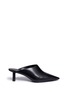 Main View - Click To Enlarge - STELLA LUNA - 'Cigarette' heel leather mules
