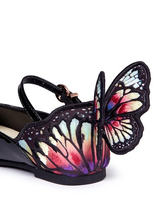 Detail View - Click To Enlarge - SOPHIA WEBSTER - 'Chiara Embroidery Mini' butterfly appliqué toddler flats
