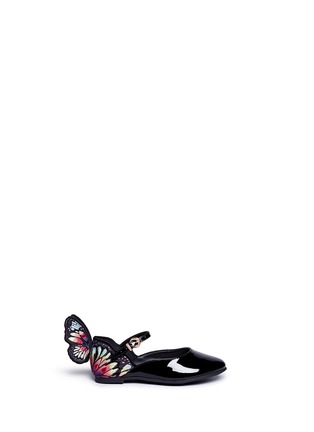 Main View - Click To Enlarge - SOPHIA WEBSTER - 'Chiara Embroidery Mini' butterfly appliqué toddler flats