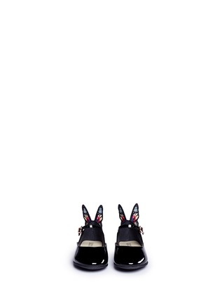 Figure View - Click To Enlarge - SOPHIA WEBSTER - 'Chiara Embroidery Mini' butterfly appliqué toddler flats