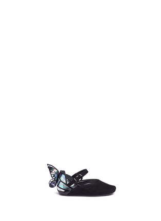 Main View - Click To Enlarge - SOPHIA WEBSTER - 'Chiara Mini' butterfly appliqué infant Mary Jane flats