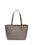 Detail View - Click To Enlarge - DELAGE - 'Lulu PM' basketweave print coated canvas shopper tote