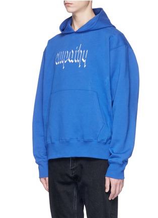Front View - Click To Enlarge - RESORT CORPS - 'Empathy' embroidered unisex hoodie