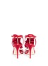 Back View - Click To Enlarge - ALEXANDER WHITE - 'Karlie' ruffle satin sandals
