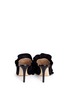 Back View - Click To Enlarge - ALEXANDER WHITE - 'Issey' suede ruffle patent leather mules