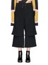 Main View - Click To Enlarge - AALTO - Drawstring layered cotton jersey culottes