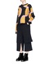 Figure View - Click To Enlarge - AALTO - Drawstring layered cotton jersey culottes
