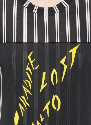 Detail View - Click To Enlarge - AALTO - 'Paradise Lost' patch stripe T-shirt