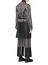 Figure View - Click To Enlarge - AALTO - Belted panelled stripe wool blend trench coat