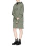 Figure View - Click To Enlarge - AALTO - 'Paradise Lost' layered oversized hoodie dress