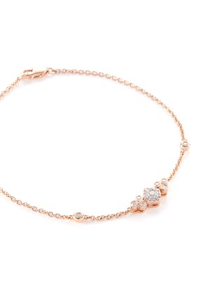 Detail View - Click To Enlarge - LC COLLECTION JEWELLERY - 'Lucky Charm' diamond 18k rose gold bracelet