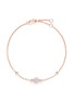 Main View - Click To Enlarge - LC COLLECTION JEWELLERY - 'Lucky Charm' diamond pavé 18k rose gold bracelet