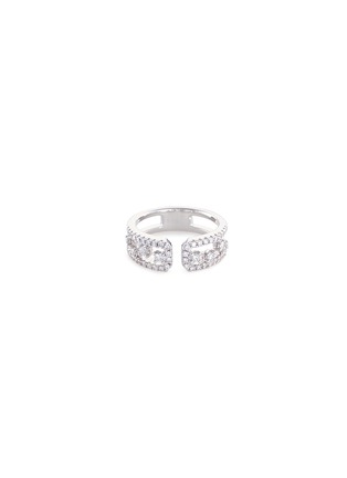Main View - Click To Enlarge - LC COLLECTION JEWELLERY - 'Art Deco' diamond 18k white gold ring
