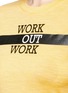 Detail View - Click To Enlarge - HELEN LEE - x The Woolmark Company 'Work Out Work' print T-shirt