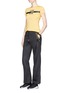 Figure View - Click To Enlarge - HELEN LEE - x The Woolmark Company jersey cuff jogging pants