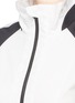 Detail View - Click To Enlarge - HELEN LEE - x The Woolmark Company zip cuff colourblock jacket