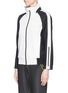 Front View - Click To Enlarge - HELEN LEE - x The Woolmark Company zip cuff colourblock jacket