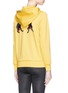 Back View - Click To Enlarge - HELEN LEE - x The Woolmark Company bunny embroidered zip hoodie