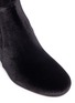 Detail View - Click To Enlarge - SALVATORE FERRAGAMO - 'Capua' metallic flower heel velvet boots
