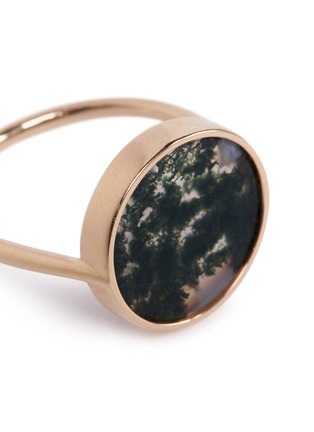 Detail View - Click To Enlarge - ASTLEY CLARKE - 'Moss Agate Venus' diamond 14k gold ring