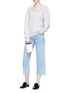 Figure View - Click To Enlarge - SIMON MILLER - 'Marlo' stonewash cropped jeans