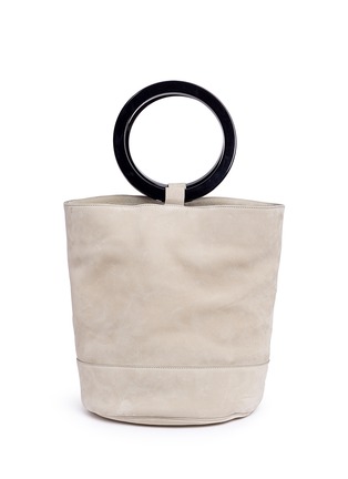 Main View - Click To Enlarge - SIMON MILLER - 'Bonsai 30cm' oversized nubuck leather bucket bag