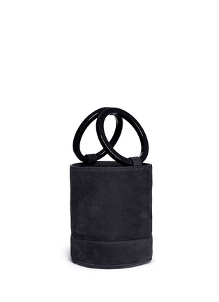 Detail View - Click To Enlarge - SIMON MILLER - 'Bonsai 20cm' nubuck leather bucket bag