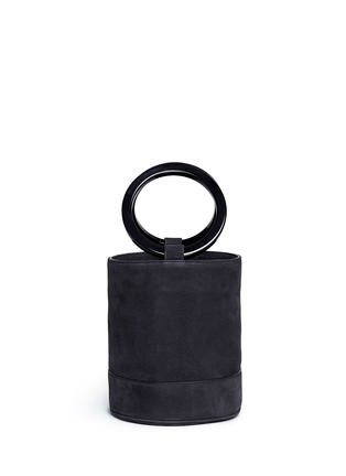 Main View - Click To Enlarge - SIMON MILLER - 'Bonsai 20cm' nubuck leather bucket bag