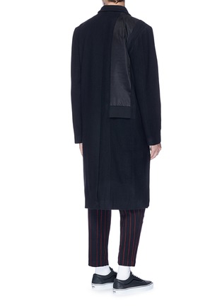 Back View - Click To Enlarge - THE WORLD IS YOUR OYSTER - Wool blend long coat