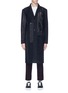 Main View - Click To Enlarge - THE WORLD IS YOUR OYSTER - Wool blend long coat