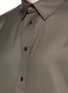 Detail View - Click To Enlarge - THE WORLD IS YOUR OYSTER - Divided placket twill shirt