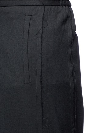 Detail View - Click To Enlarge - THE WORLD IS YOUR OYSTER - Raw edge outseam twill pants