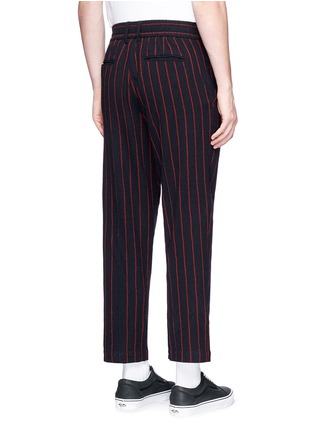 Back View - Click To Enlarge - THE WORLD IS YOUR OYSTER - Stripe wool pants