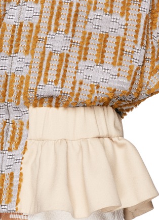 Detail View - Click To Enlarge -  - 'Ratu Boko' stripe fil coupé peplum jacket