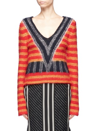 Main View - Click To Enlarge - AALTO - Stripe brushed sweater