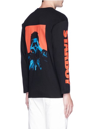 Back View - Click To Enlarge - THE WEEKND - 'Starboy' photographic print long sleeve T-shirt