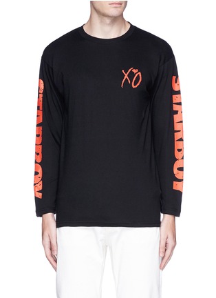 Main View - Click To Enlarge - THE WEEKND - 'Starboy' photographic print long sleeve T-shirt