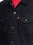 Detail View - Click To Enlarge - THE WEEKND - 'Party Monster' embroidered raw denim jacket